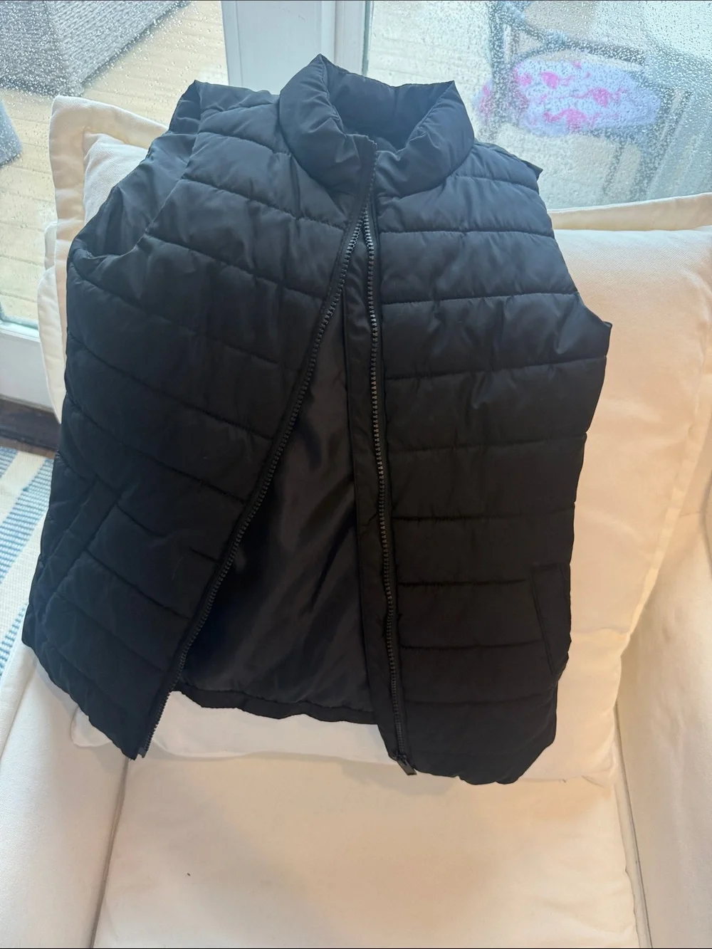 GAP Black Quilted Puffer Vest for Kids